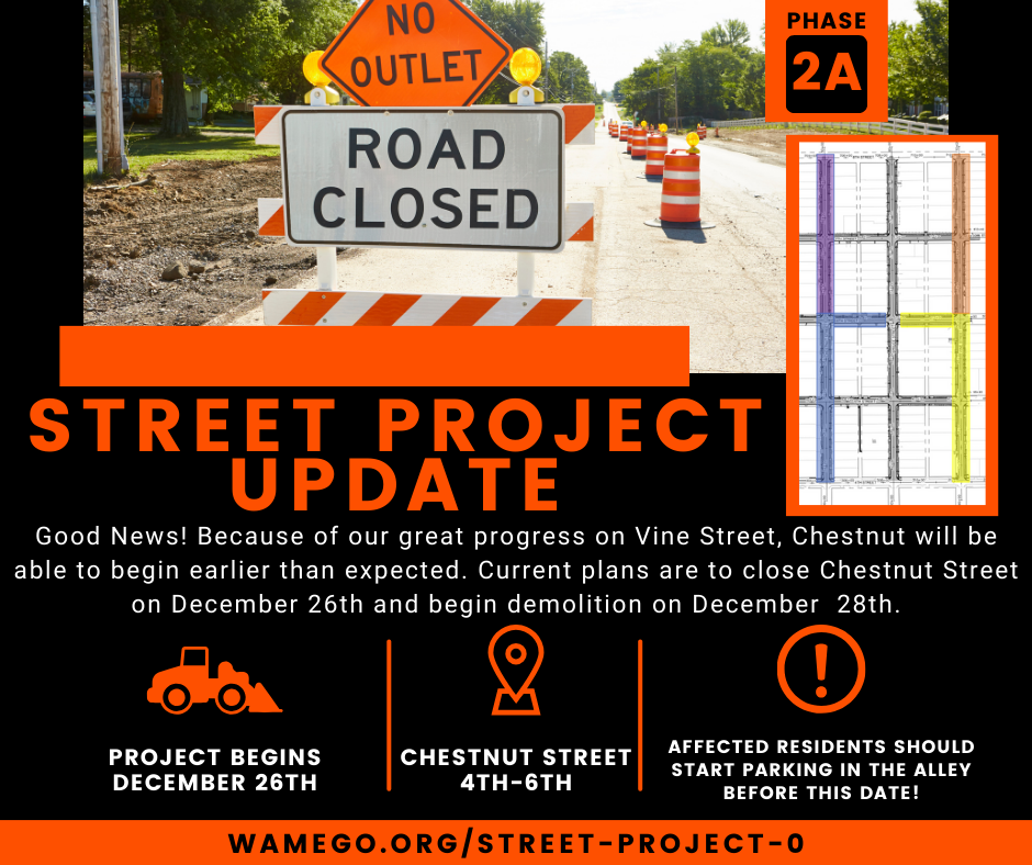 12/6 Update on City Street Project: Exciting News! - News Image